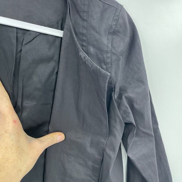 Eileen Fisher Jacket Women's PP Silk Blend Double-Petite Round Long Sleeve - Picture 6 of 11